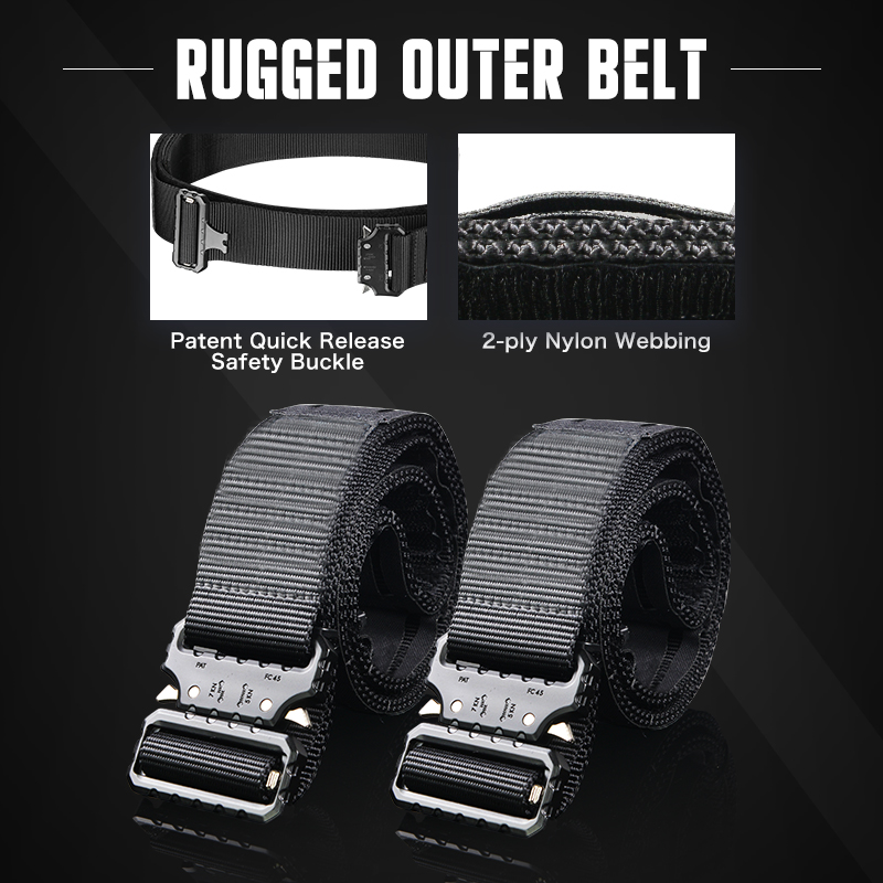 DOUBLE BELT MODEL GREYHAWK - BLACK - 1 | YEO